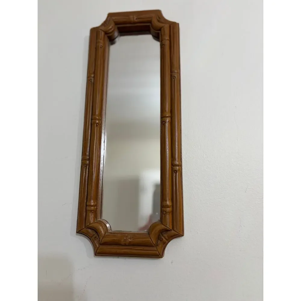 Vintage Home Interior HOMCO Bamboo Looking Rectangle 13 7/8 x 5 1/2